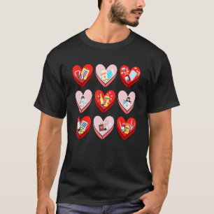 Nursing Heart Cute Valentine Day Group Matching T-Shirt