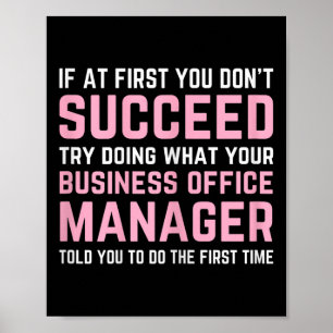 Nursing Home Istant Certified Business Office Mana Poster