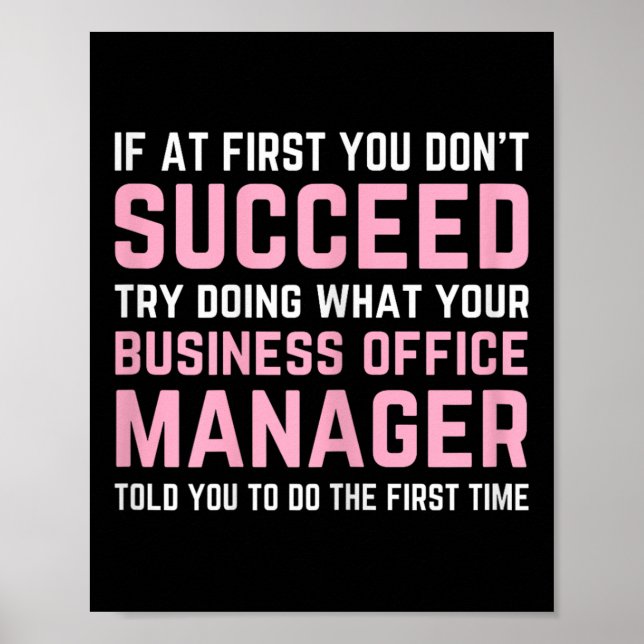 Nursing Home Istant Certified Business Office Mana Poster (Front)