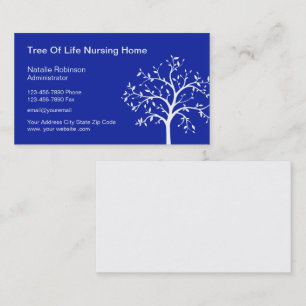 Nursing Home Senior Care Business Card Template