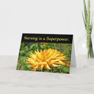 Nursing is a Superpower greeting Cards Happy Nurse