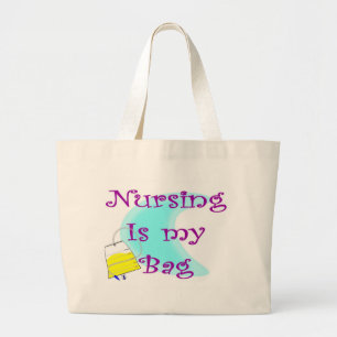 nursing is my  bag foley tote bag