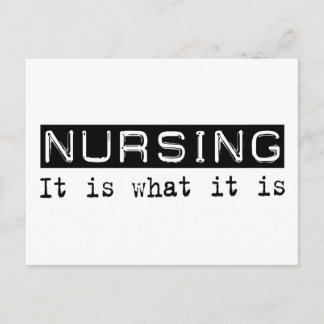 Nursing It Is Postcard