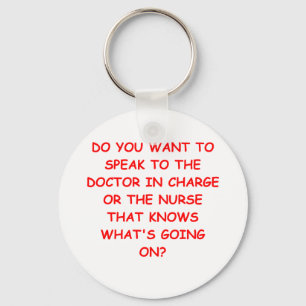 nursing joke keychain