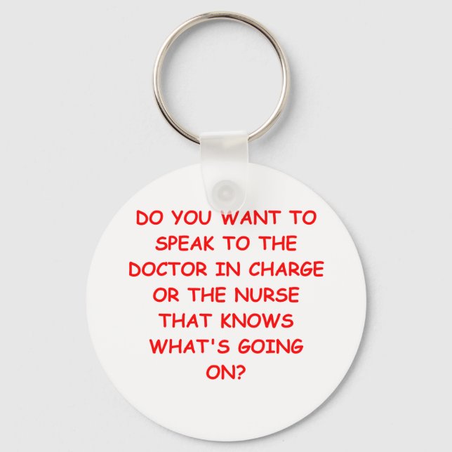 nursing joke keychain (Front)