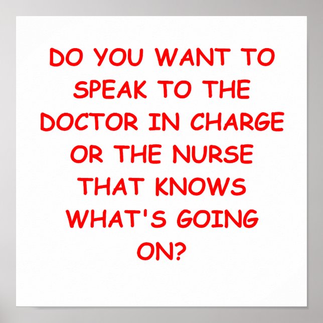 nursing joke poster (Front)