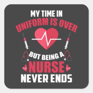 Nursing Life   Being A Nurse Square Sticker