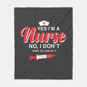 Nursing Life   I Am A Nurse Fleece Blanket