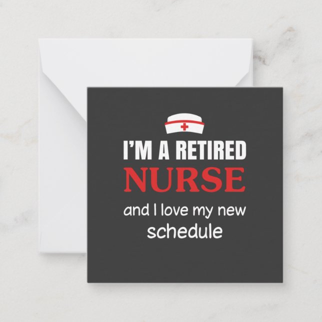 Nursing Life | I Am A Retired Nurse Card (Front)
