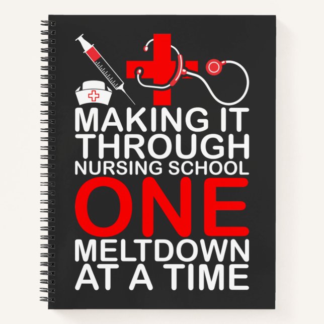 Nursing Life | Making It Through Nursing School Notebook (Front)