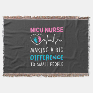 Nursing Life Nicu Nurse Throw Blanket