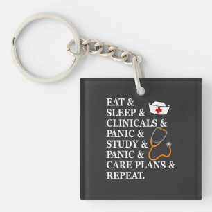 Nursing Life   Nurse Eat Sleep Nursing Life Keychain