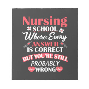 Nursing Life Nursing School Student Notepad