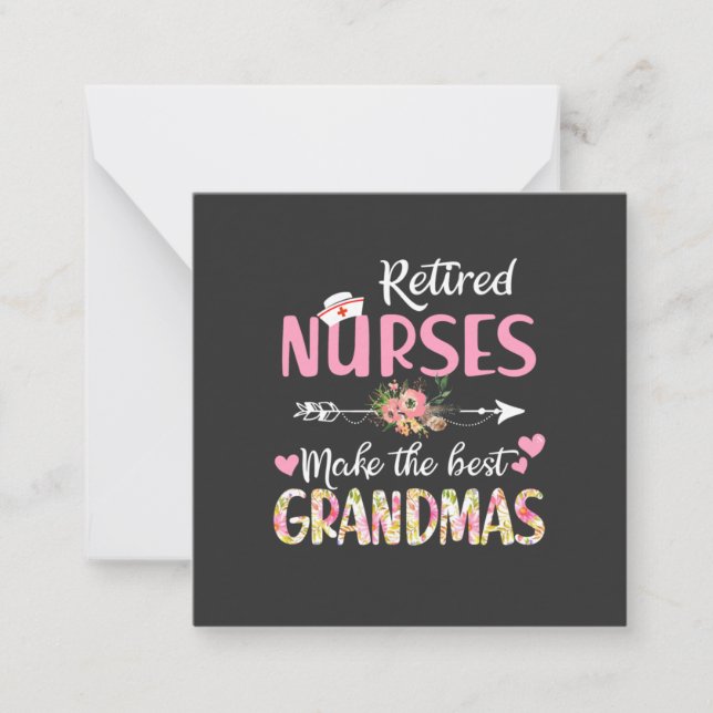 Nursing Life | Retired Nurse The Best Grandmas Card (Front)