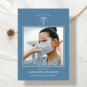 Nursing Medical Graduation Invitation Announcement