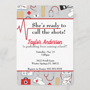 Nursing/Medical School Graduation Invite