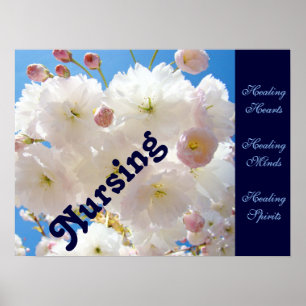 Nursing poster prints Healing Hearts Minds Spirits