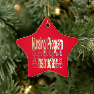 Nursing Program Instructor Extraordinaire Ceramic Ornament