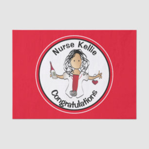 Nursing RN LPN CNA Graduation Party Gift Tissue Paper
