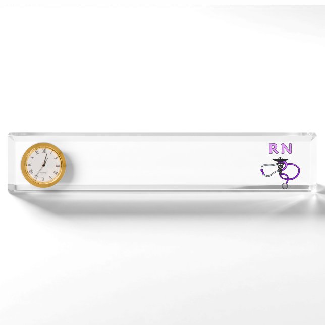 Nursing RN Stethoscope Nameplate (Front)
