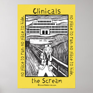 Nursing School Clinicals - the Scream Poster