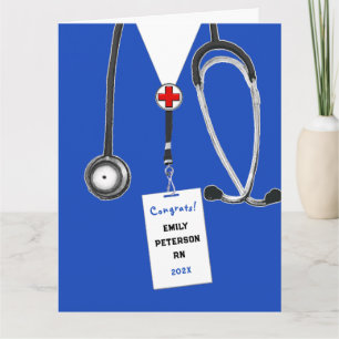 Nursing School Grad Congrats Card