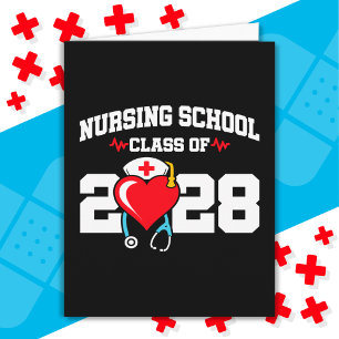 Nursing School Graduate 2028 Nurse Graduation Card