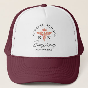 Nursing School Graduate Caduceus Gift Trucker Hat