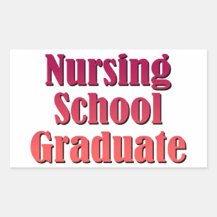 Nursing School Graduate Sticker