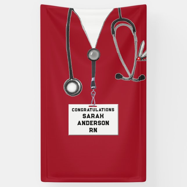 Nursing School Graduation Banner (Vertical)