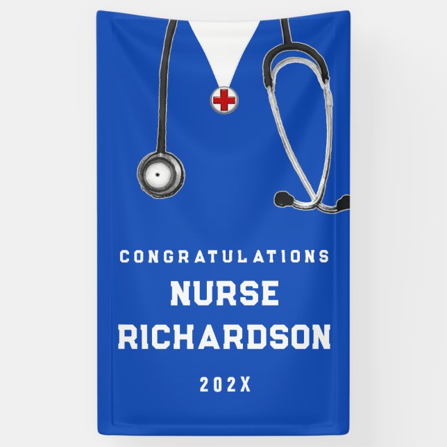 Nursing School Graduation Banner (Vertical)