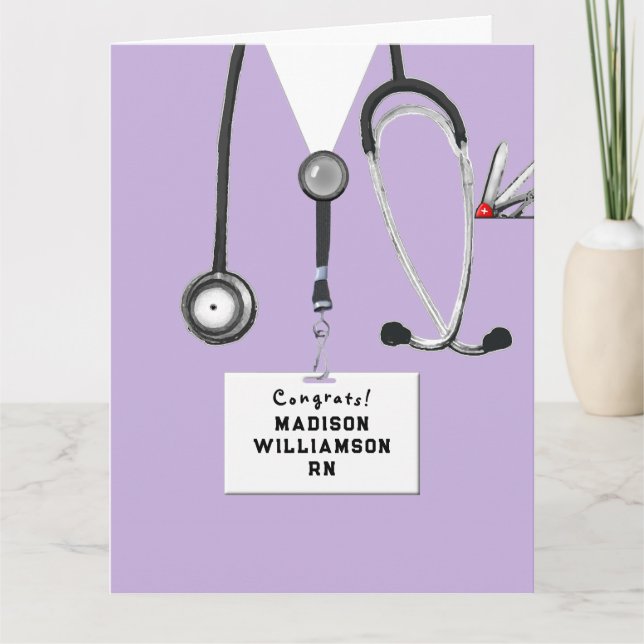 Nursing School Graduation Card (Front)