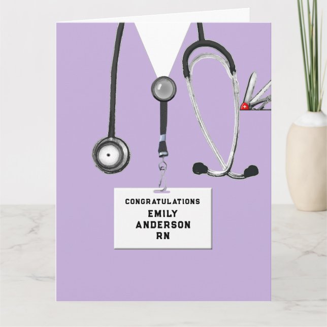 Nursing School Graduation Card (Front)