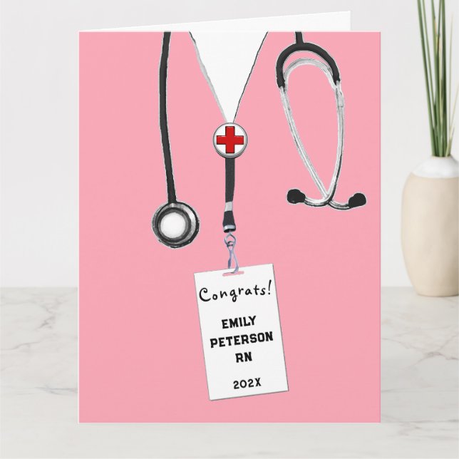 Nursing School Graduation Card (Front)