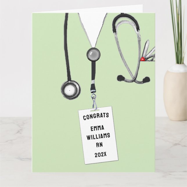 Nursing School Graduation Card (Front)