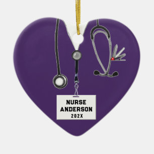 Nursing School Graduation Ceramic Ornament