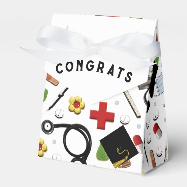 Nursing School Graduation Favor Box (Front Side)