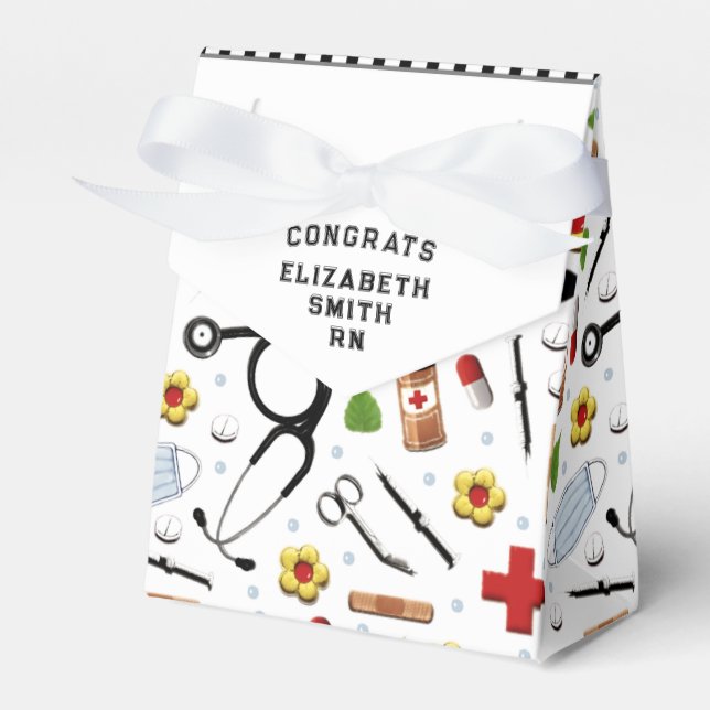 Nursing School Graduation Favor Box (Front Side)