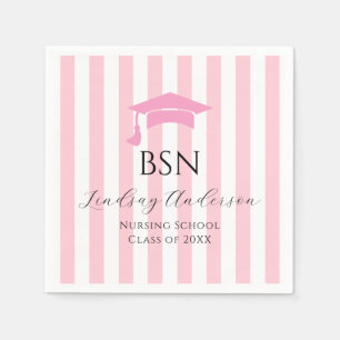 Nursing School Graduation Napkin