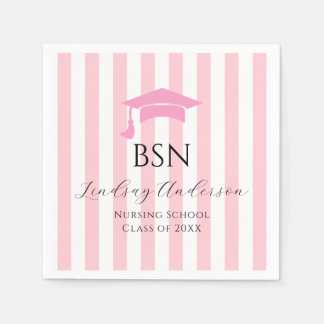 Nursing School Graduation  Napkin