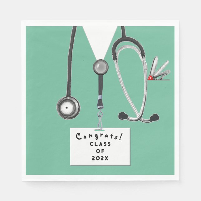 Nursing School Graduation Napkin (Front)