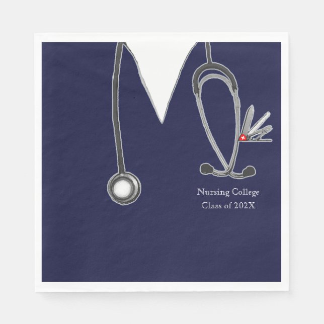 Nursing School Graduation Napkin (Front)