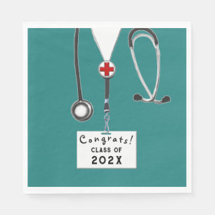 Nursing School Graduation Napkin