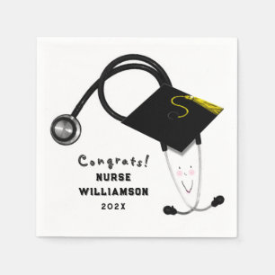 Nursing School Graduation Napkin