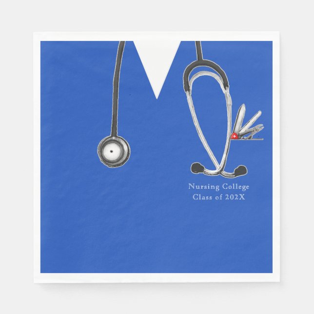 Nursing School Graduation Napkin (Front)