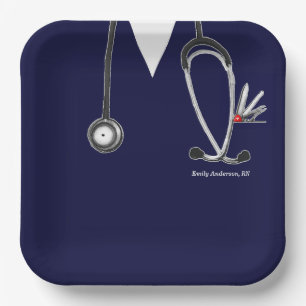 Nursing School Graduation Paper Plate