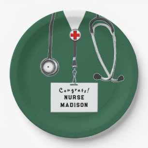 Nursing School Graduation Paper Plate