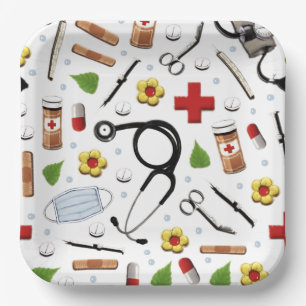 Nursing School Graduation Paper Plate