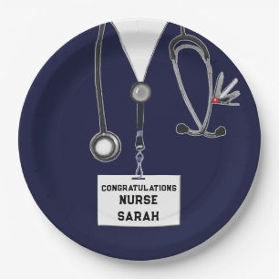 Nursing School Graduation Paper Plate