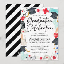 Nursing School Graduation Party Invitation